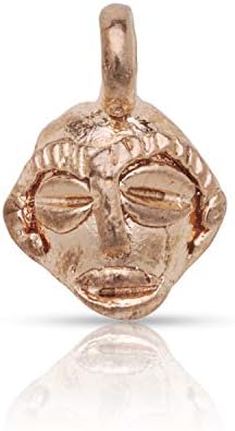 Better Jewelry, Real Pure Copper African Tribal Mask Pendant, Charm
