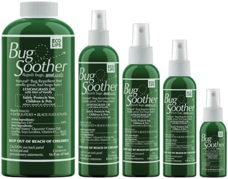 Bug Soother Natural Insect Repellent Spray, DEET-Free 8 oz. (2 Count) | Plant Based | Repels Mosquitos, Gnats & No See'ums | Family Safe | Made in the USA