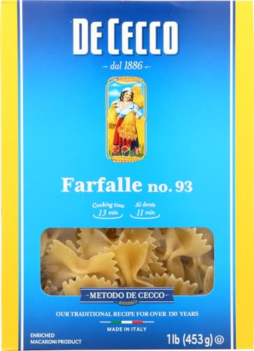 De Cecco Pasta Farfalle 16.0 OZ (Pack of 2)
