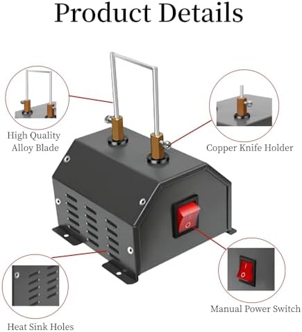 110V 30W Electric Fabric Cutter Hot Knife Rope Cutter for Nylon Webbing, Polyester Straps, Fabric