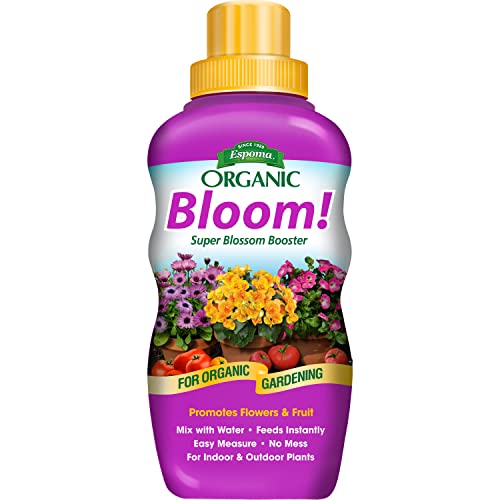 Espoma Organic Bloom! 16-Ounce Concentrated Plant Food – Plant Fertilizer and Bloom Booster for All Flowering Plants. Promotes Vigorous Growth and