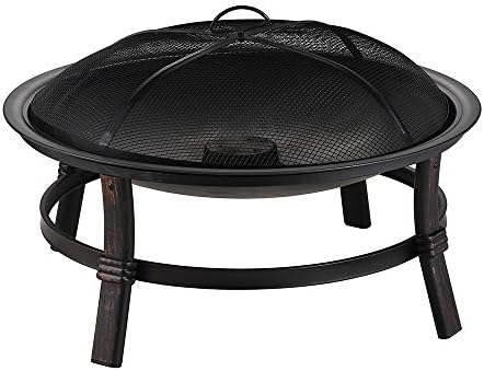 Endless Summer WAD15121MT Brushed Copper Wood Burning Outdoor Firebowl