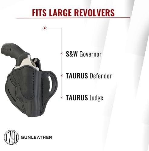 1791 Revolver Holster Fits Taurus Judge, S&W Governor, Public Defender