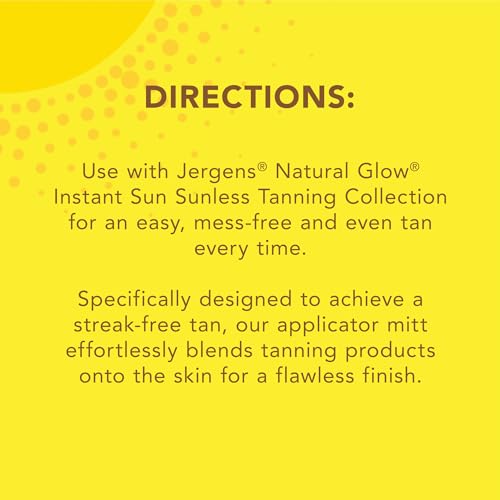 Jergens Natural Glow Body Applicator Mitt, Reusable Tanning Glove