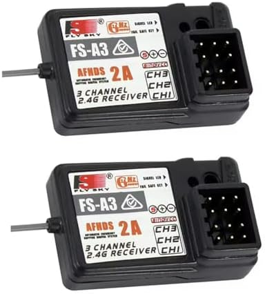 2Pcs Flysky FS-A3 AFHDS2A 2.4G 3CH Receiver for GT2E GT2G Transmitter