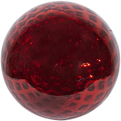 Echo Valley 8815 Diamond Embossed Gazing Globe for Home, Garden, or Patio Decoration, Red, 10 inches