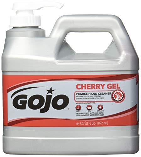 Gojo Cherry Gel Pumice Hand Cleaner, Pump Bottle, 1ct x 1 Gal - 2358-02