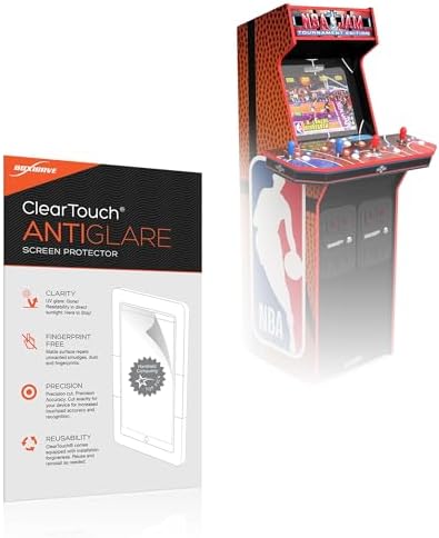 BoxWave Screen Protector Compatible with Arcade1Up NBA Jam 30th Anniversary Deluxe Arcade Machine - ClearTouch Anti-Glare (2-Pack)