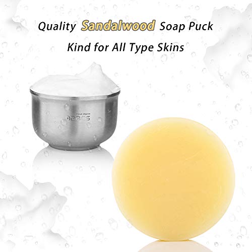 Anbbas Shaving Soap Goat Milk for Men Beard Traditional Wet Shave(3.5oz) | Foam Women Body Hair Removal Smooth Close Shave