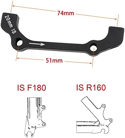 Disc Brake Caliper Mount Adapter is to PM for Front 180mm Rear 160mm