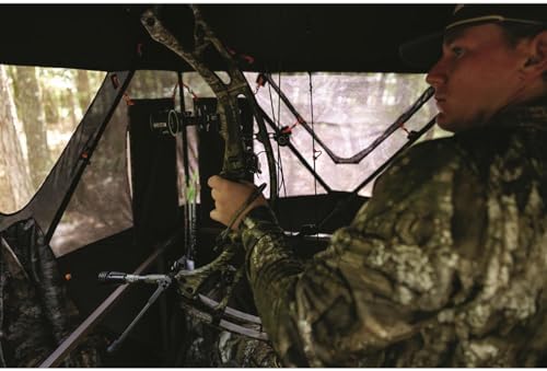 Guide Gear 6 Foot Tripod Hunting Tower Blind, 2-Man Stand Elevated, Hunting Gear Equipment Accessories, 4 by 4