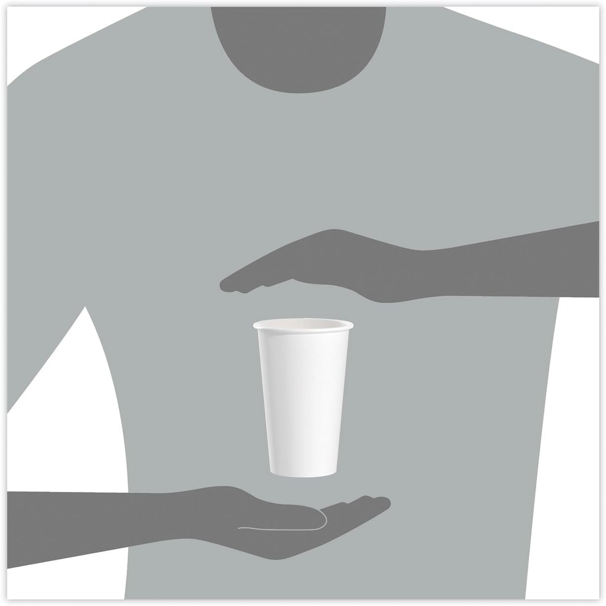 SOLO Paper Hot Cup, 16 Oz., White, 50 Cups/Pack (316W-2050)