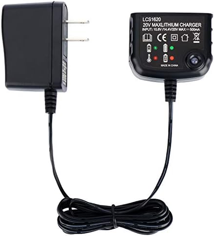 LCS1620 20V Lithium Battery Charger Compatible with Black and Decker 20V Max Li-ion Battery LBXR2020 LBXR20 LBXR2020-OPE LB2X4020 Replacement for
