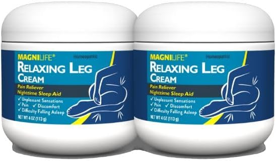 MagniLife Relaxing Legs Sublingual Tablets, 125 Count, Quick-Dissolving Homeopathic Pain Reliever & Nighttime Sleep Aid, Helps Calm Restless Legs, Discomfort & Sleepless Tossing