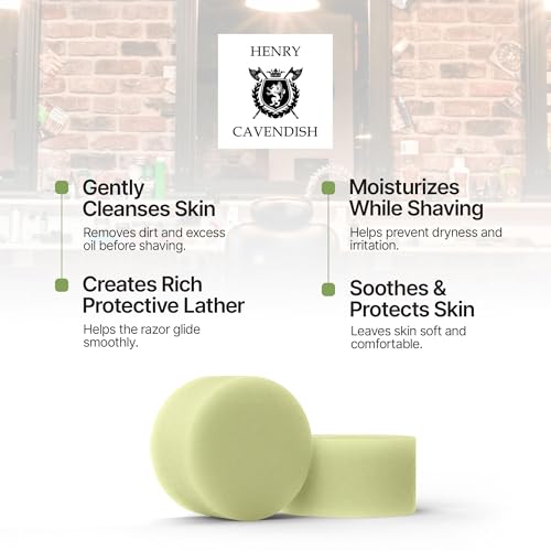 Henry Cavendish Eucalyptus Mint Premium Natural Shaving Soap - 4 Oz Puck