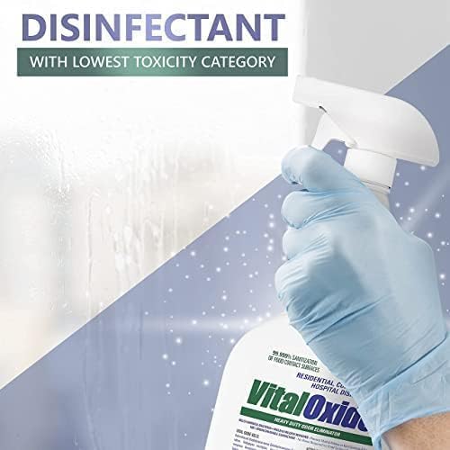Vital Oxide Disinfectant, Deodorizer, Cleaner, Food-Contact Sanitizer, Virucide – (EPA registration #82972-1) – Kills Mold & Mildew, Eliminates Odors -1 Gallon | EPA registration 82972-1, disinfectant, deodorizer, cleaner, food-contact sanitizer and viru…