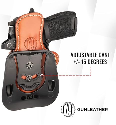 1791 Optic Ready Paddle Holster Fits Glock 45, Walther PDP, CZ P10C, HK VP9