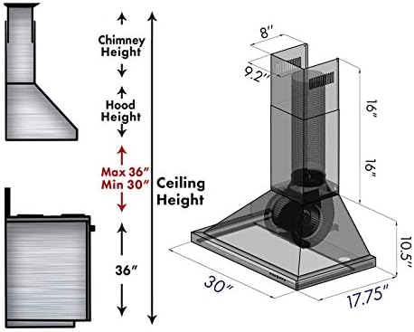 ZLINE 48 in. Convertible Vent Outdoor Approved Wall Mount Range Hood in Stainless Steel (KB-304-48)