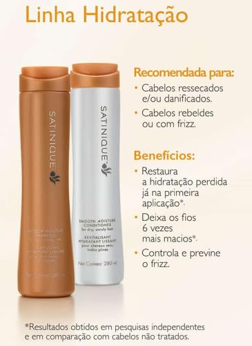 Satinique Smooth Moisture Shampoo &Conditioner (2 9.4 Oz.) by Satinique-Amway