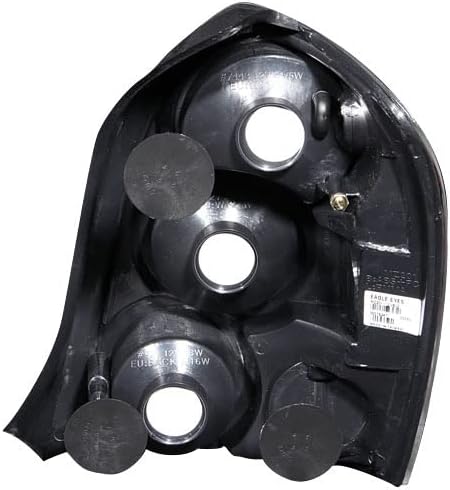 ANZO USA 221095 Black Euro Tail Light Set-Clear Lens