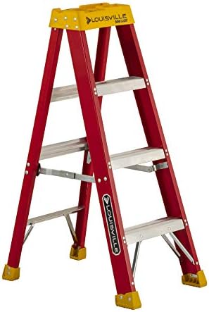 Louisville Ladder 4-Foot Fiberglass Step Ladder, 300-Pound Load Capacity, Type IA, L-3016-04