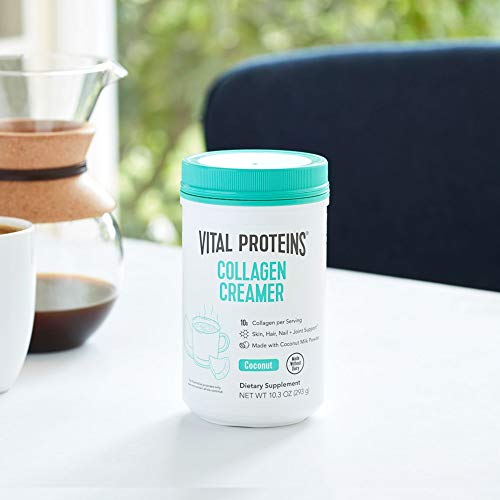 Vital Proteins Collagen Peptides Powder, Vanilla, 10.6oz | Collagen Coffee Creamer, Supports Hair Skin & Nails, Vanilla Flavor, Daily Coffee Add-In, 12 Servings