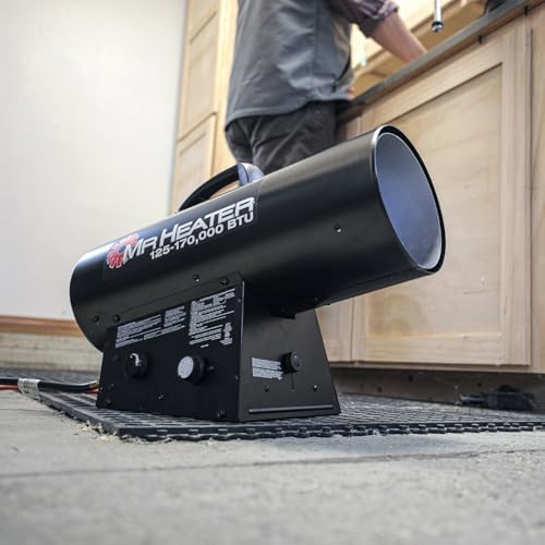 Mr. Heater 170,000 BTU Quiet Burner Technology Forced Air Propane Heater with Thermostat