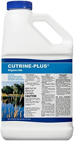 Cutrine-Plus Liquid Algaecide - 1 Gallon EPA-Approved Copper Formula for Fast Control of Planktonic