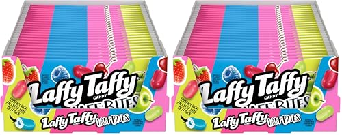Laffy Taffy Candy, Assorted Flavors, Individually Wrapped Mini Bars, 6 Ounce