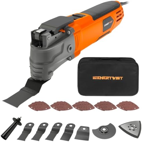 ENERTWIST 4.2 Amp Oscillating Multitool Kit with 31pcs Saw Accessories