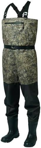 BASSDASH Camo Breathable Boot Foot Hunting Waders Ripstop Lightweight Chest Wader for Fishing ATV