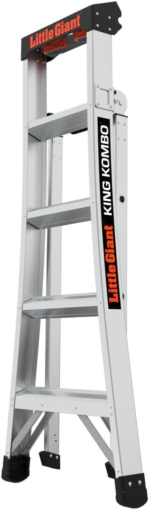 Little Giant King Kombo, 6 ft Fiberglass Multi-Position Ladder, 13906-001