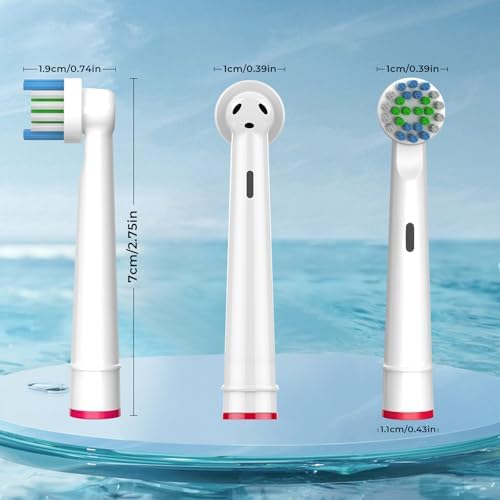 Electric Toothbrush Replacement Heads 16 Pack/Compatible Oral B Braun Replacement Brush Heads/Compatible Oral B Replacement Brush Heads