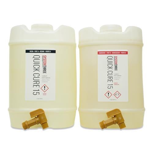 System Three Quick Cure 15 Epoxy Adhesive, 1 Pt Bottle Kit, Amber