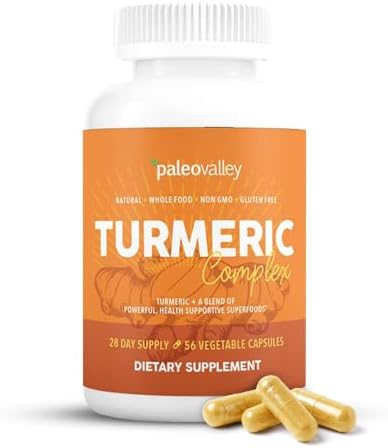 Paleovalley Organic Turmeric Complex, with Ginger & Black Pepper, Superfood