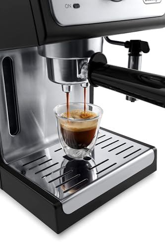 De'Longhi 15-Bar Pump Espresso Machine with Milk Frother & Temperature Control - Compact Home Barista Coffee Maker for Espresso, Latte, Cappuccino & Iced Coffee, Easy to Clean Design