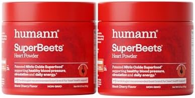 HumanN SuperBeets Beet Root Powder - Non-GMO Beetroot Superfood - Nitric Oxide Supplement for Heart Health, Circulation & Blood Pressure Support - Black Cherry, 30 Servings