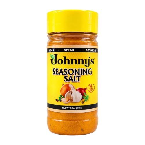 Johnny's - Fine Seasoning Salt - 8.5 oz | Classic All-Purpose Seasoning, Great For Meats, Vegetables, Fries, Soups, Grilling