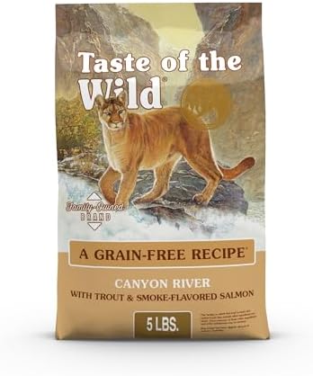 Taste of the Wild Rocky Mountain Dry Cat Food, Roasted Venison, 5lb | Kitten, Adult & Senior Cats | High Protein | Grain Free Recipe* | Nutrient Dense to Help Support Peak Health