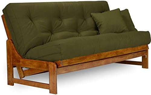 Arden Futon Frame - Full Size (Frame Only), Solid Wood Construction