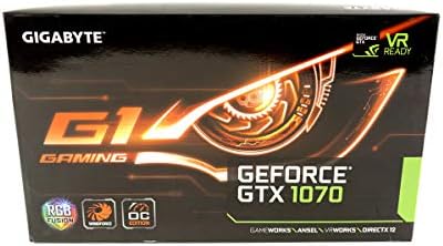 Gigabyte GeForce GTX 1070 G1 Gaming Video/Graphics Cards GV-N1070G1 GAMING-8GD (Renewed)