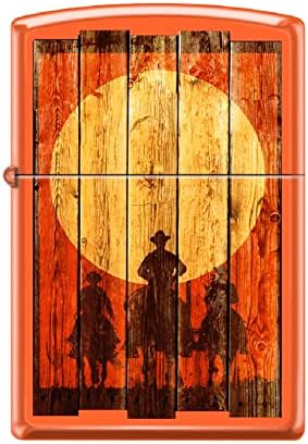 Zippo Lighter-Personalized Custom Message Engraved on Backside Cowboy Hat and Rope Westerns Windproof Lighter Resting Cowboy 24879