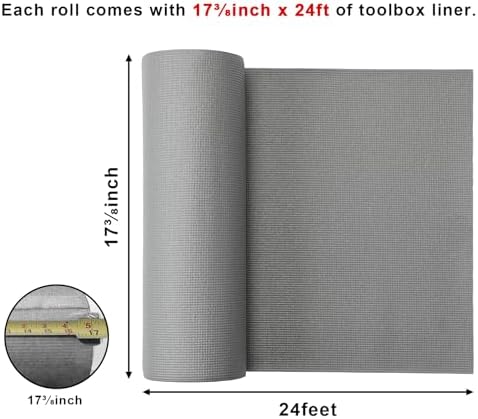 CASOMAN Professional Tool Box Liner and Drawer Liner 18 inch x 24 feet