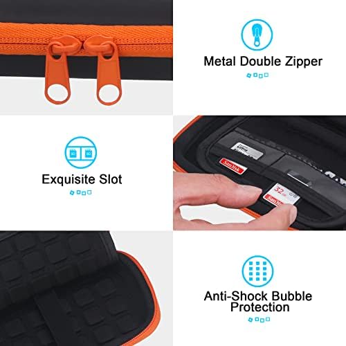 Lacdo Hard Carrying Case for SanDisk Extreme Pro/SanDisk Extreme Portable External SSD 500GB 1TB 2TB 4TB 8TB USB-C Solid State Drive EVA Shockproof