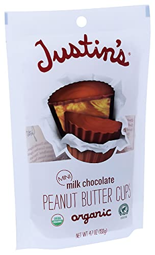 Justin's, Mini Peanut Butter Cups, Milk Chocolate, 4.7 oz