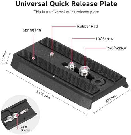 Avella V501 Video Tripod Fluid Head with Quick Release Plate
