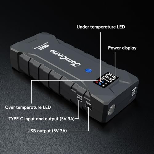 K15 Jump Starter for up to 8.0L Gas or 6.0L Diesel Engines | 2500 Amp 12V Car Battery Jump Starter