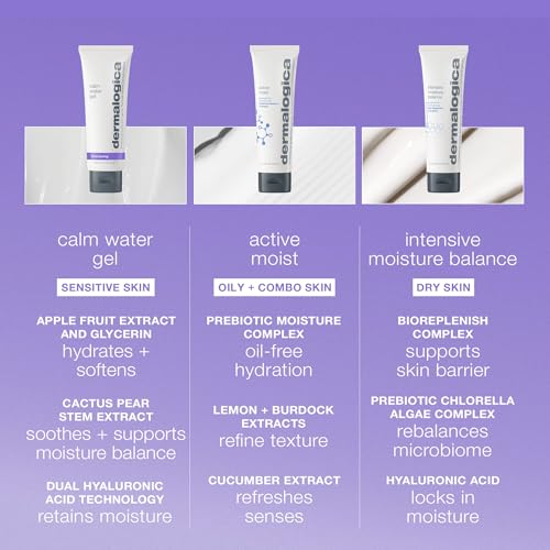 Dermalogica Calm Water Gel Face Moisturizer, 1.7 Fl Oz | Weightless, For Sensitive Skin, Lavender Essential Oil, Supports Healthy Moisture Balance