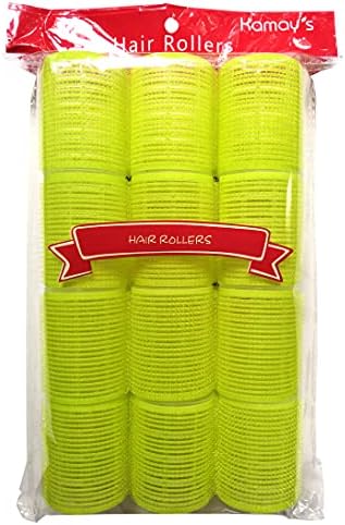 Self Grip Holding Rollers Hairdressing Curlers Hair Design Sticky Cling Style For DIY Or Salon By Kamay's (30mm/1.2" Medium Size 12PCS)