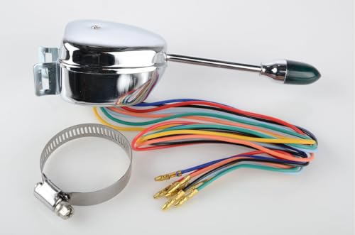 Turn Signal Switch Chrome Plated Steel | Turn Signal Switch Chrome Plated Steel for vehicles that don't already have a factory style switch on the